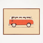 Affiche d'Artiste Florent Bodart Van Volkswagen Type 1 A3