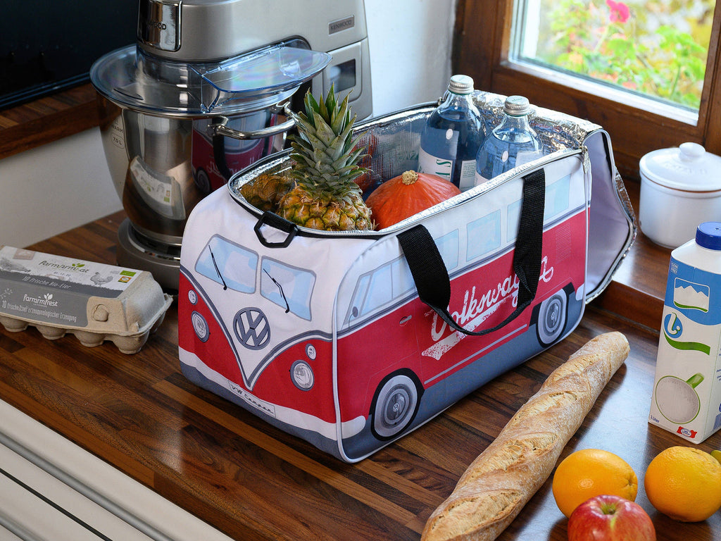Glacière légère de voyage en forme de VW T1 Bus (25 l) – RD/WH