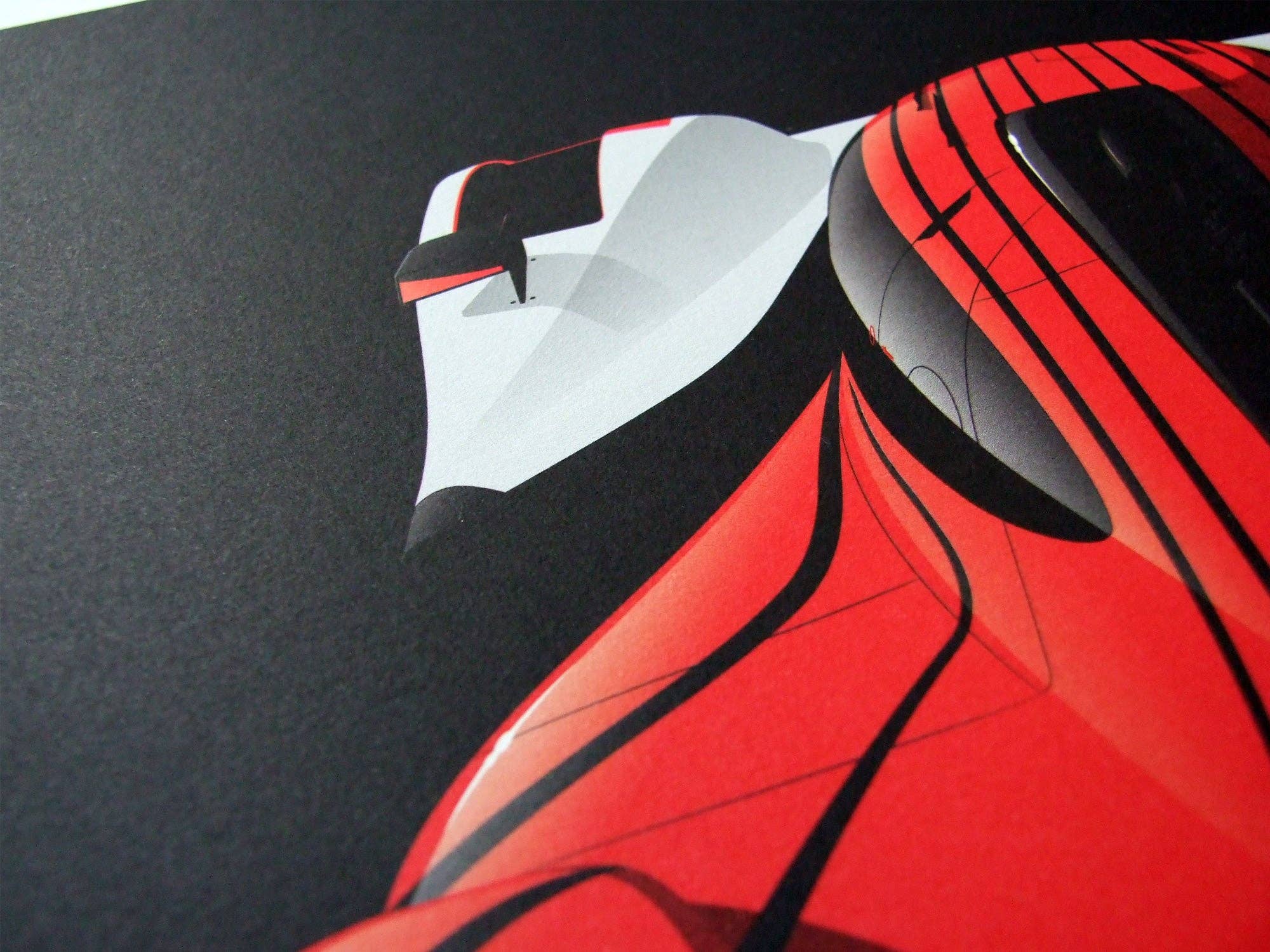 Affiche œuvre graphique numérotée Porsche 963 LMDh, 2023