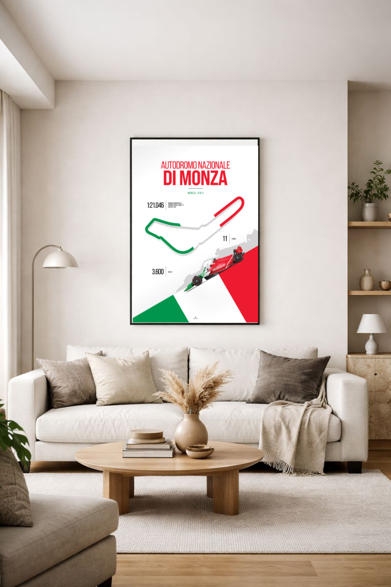 Poster Monza – Autodromo Nazionale di Monza | Affiche Circuit F1 A2