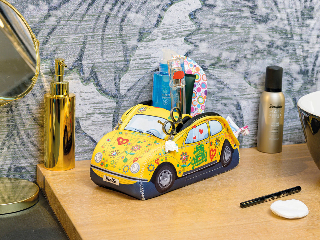 Trousse de toilette extérieure VW Beetle Travel Office — Flower (L)