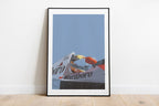 Illustration d'Artiste Javier Peña Limitée 50 Ex Numérotée 30X40cm « Ayrton Senna Marlboro F1"