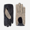 Gants de conduite cuir agneau-non doublé-21539NF Gants de conduite femme Glove Story Noir 6.5 