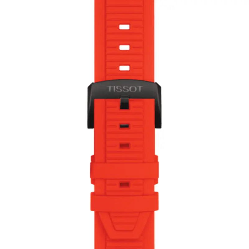 Montre Tissot T-Race Quartz Chronograph Bracelet Silicone Rouge T1414173706101