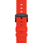 Montre Tissot T-Race Quartz Chronograph Bracelet Silicone Rouge T1414173706101