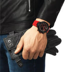 Montre Tissot T-Race Quartz Chronograph Bracelet Silicone Rouge T1414173706101