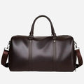 Black leather travel bag
