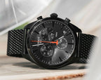 Montre Tissot PR100 Chronograph Bracelet en Maille Milanaise Acier Noir 101.417.33.051.00